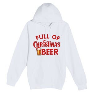 Full Of Christmas Beer Or Cheer Couples Christmas Matching Team Couple Group Premium Pullover Hoodie