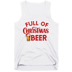 Full Of Christmas Beer Or Cheer Couples Christmas Matching Team Couple Group Tank Top