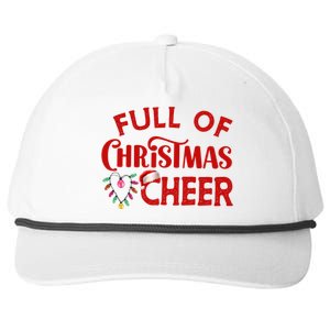 Full Of Christmas Beer Or Cheer Couples Christmas Matching Team Group Couple Snapback Five-Panel Rope Hat