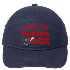 Full Of Christmas Beer Or Cheer Couples Christmas Matching Team Group Couple 7-Panel Snapback Hat