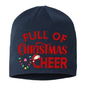 Full Of Christmas Beer Or Cheer Couples Christmas Matching Team Group Couple Sustainable Beanie