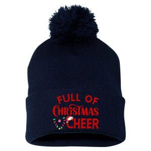 Full Of Christmas Beer Or Cheer Couples Christmas Matching Team Group Couple Pom Pom 12in Knit Beanie