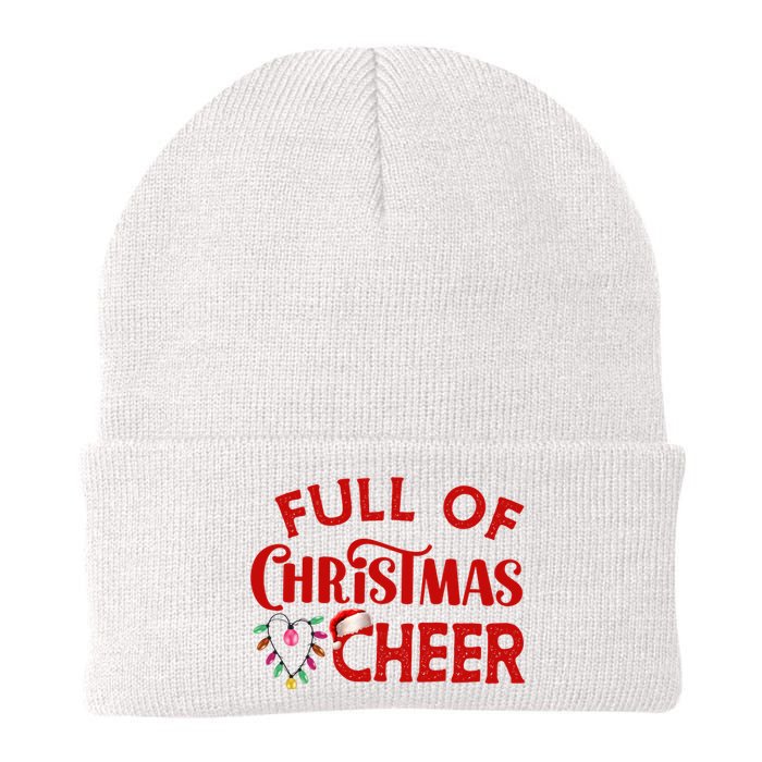 Full Of Christmas Beer Or Cheer Couples Christmas Matching Team Group Couple Knit Cap Winter Beanie