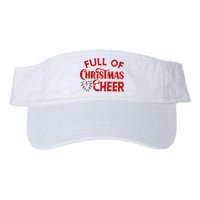 Full Of Christmas Beer Or Cheer Couples Christmas Matching Team Group Couple Valucap Bio-Washed Visor