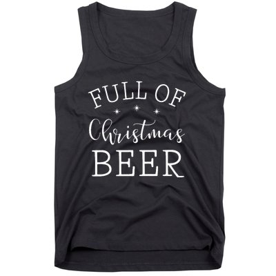 Full Of Christmas Beer And Christmas Cheer Couple Matching  Tank Top