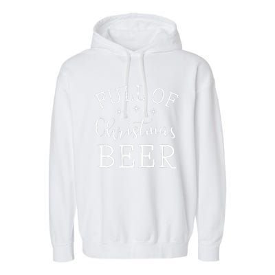 Full Of Christmas Beer And Christmas Cheer Couple Matching  Garment-Dyed Fleece Hoodie