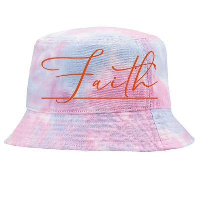 Faith Orange Christian Tie-Dyed Bucket Hat