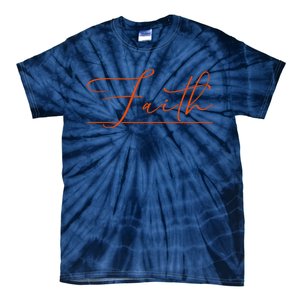 Faith Orange Christian Tie-Dye T-Shirt