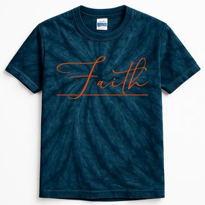 Faith Orange Christian Kids Tie-Dye T-Shirt