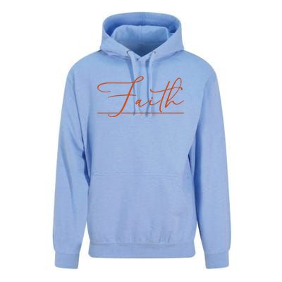 Faith Orange Christian Unisex Surf Hoodie