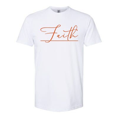 Faith Orange Christian Softstyle® CVC T-Shirt