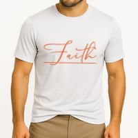 Faith Orange Christian Performance Shirt
