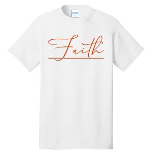 Faith Orange Christian Tall T-Shirt