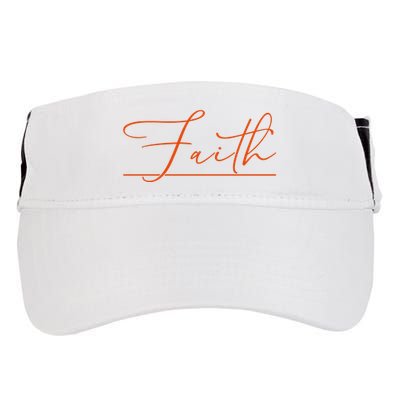 Faith Orange Christian Adult Drive Performance Visor