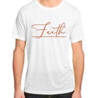 Faith Orange Christian Adult ChromaSoft Performance T-Shirt