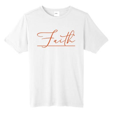 Faith Orange Christian Tall Fusion ChromaSoft Performance T-Shirt