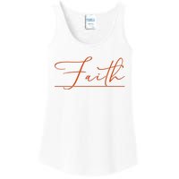 Faith Orange Christian Ladies Essential Tank