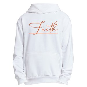 Faith Orange Christian Urban Pullover Hoodie