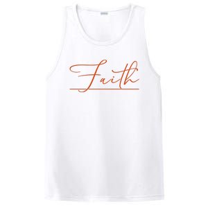 Faith Orange Christian PosiCharge Competitor Tank