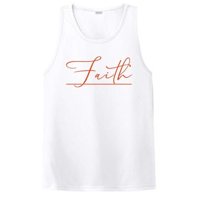 Faith Orange Christian PosiCharge Competitor Tank