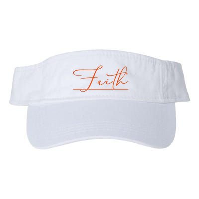 Faith Orange Christian Visor