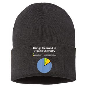 Funny Organic Chemistry Pun Sustainable Knit Beanie