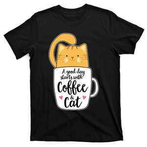 Funny Orange Cat Coffee Mug Cat Lover T-Shirt