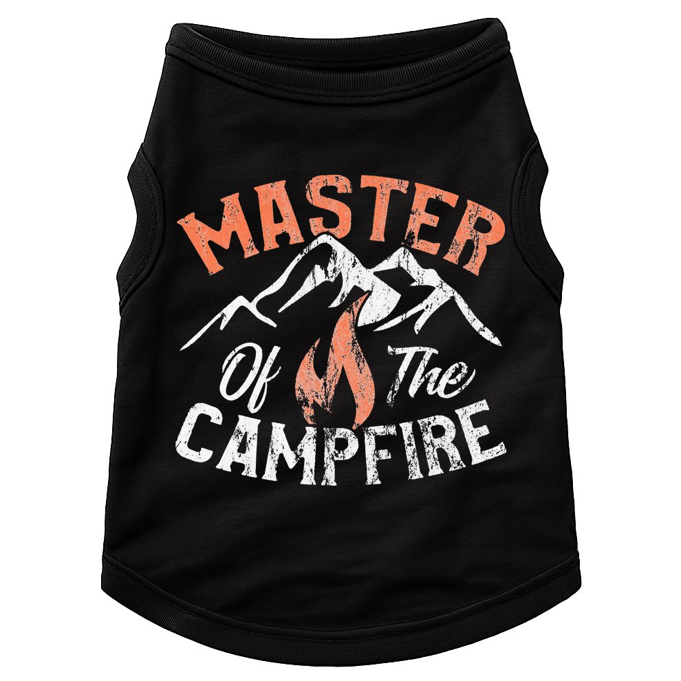 Funny Outdoor Camping Gifts Master of Campfire Doggie Tank
