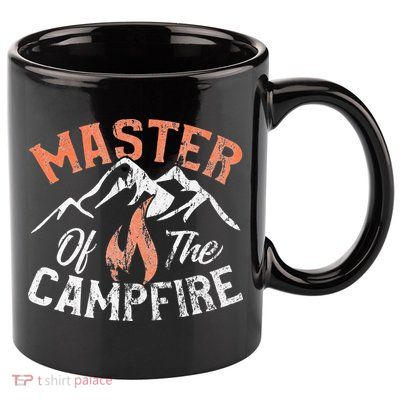 Funny Outdoor Camping Gifts Master of Campfire 11oz C Handle Ceramic Mug