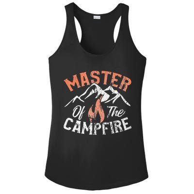 Funny Outdoor Camping Gifts Master of Campfire Ladies PosiCharge Competitor Racerback Tank
