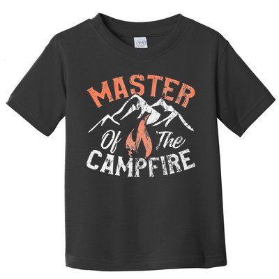 Funny Outdoor Camping Gifts Master of Campfire Toddler T-Shirt