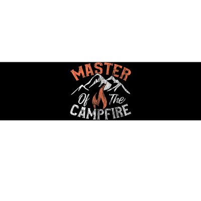 Funny Outdoor Camping Gifts Men Women Master Of Campfire Bumper Sticker