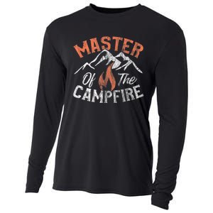 Funny Outdoor Camping Gifts Men Women Master Of Campfire Cooling Performance Long Sleeve Crew