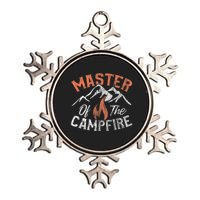 Funny Outdoor Camping Gifts Men Women Master Of Campfire Metallic Star Ornament