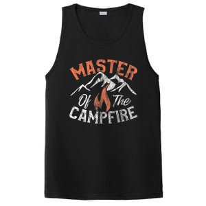 Funny Outdoor Camping Gifts Men Women Master Of Campfire PosiCharge Competitor Tank