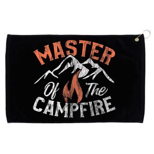 Funny Outdoor Camping Gifts Men Women Master Of Campfire Grommeted Golf Towel