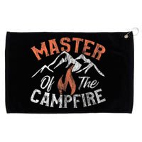 Funny Outdoor Camping Gifts Men Women Master Of Campfire Grommeted Golf Towel