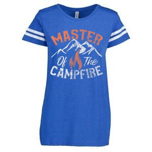 Funny Outdoor Camping Gifts Men Women Master Of Campfire Enza Ladies Jersey Football T-Shirt