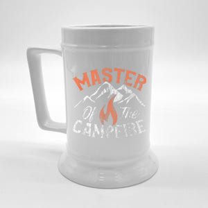 Funny Outdoor Camping Gifts Men Women Master Of Campfire Beer Stein