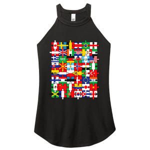 Flags Of Countries Of The World International Flag Puzzle Women’s Perfect Tri Rocker Tank