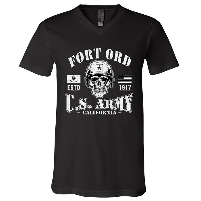 Fort Ord California Ca Ft Ord Military Base Gifts V-Neck T-Shirt