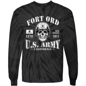 Fort Ord California Ca Ft Ord Military Base Gifts Tie-Dye Long Sleeve Shirt