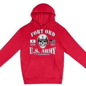 Fort Ord California Ca Ft Ord Military Base Gifts Premium Pullover Hoodie