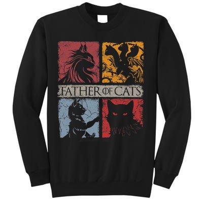 Father Of Cats Cat Lovers Cat Dad Fabulous Sweatshirt