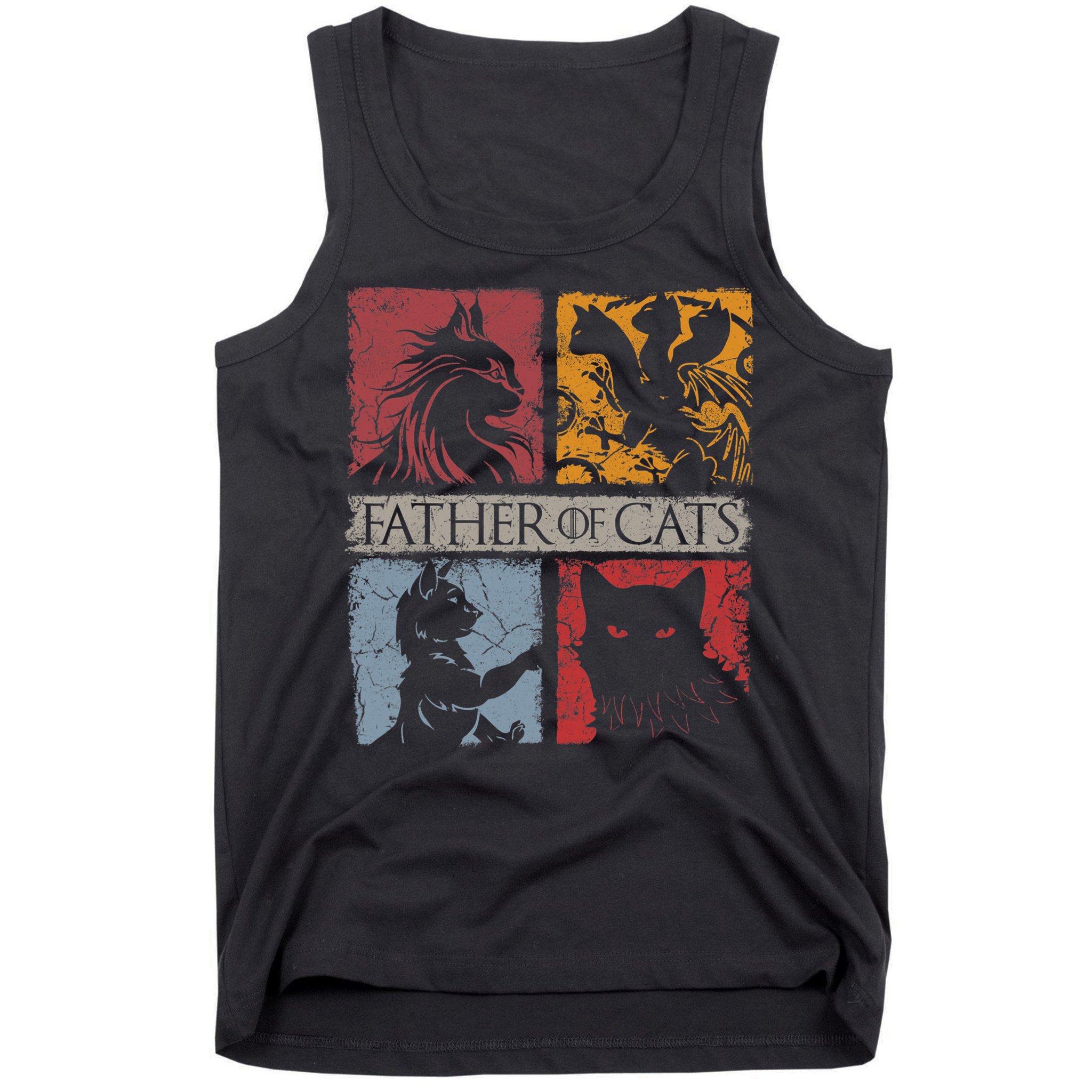 Father Of Cats Cat Lovers Cat Dad Fabulous Tank Top