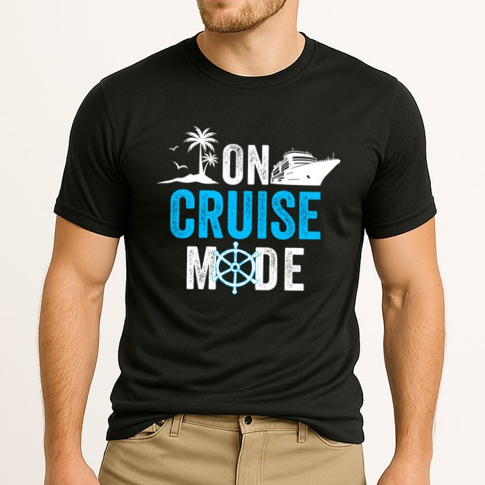 Funny On Cruise Mode Funny Cruise Ship On Cruise Mode Funny Cruise Vacation Cooling Performance Crew T-Shirt