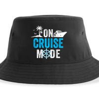 Funny On Cruise Mode Funny Cruise Ship On Cruise Mode Funny Cruise Vacation Sustainable Bucket Hat
