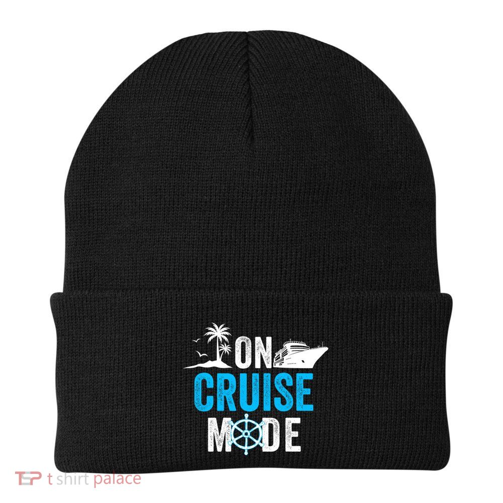 Funny On Cruise Mode Funny Cruise Ship On Cruise Mode Funny Cruise Vacation Beanie