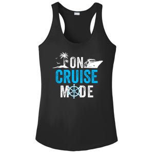 Funny On Cruise Mode Funny Cruise Ship On Cruise Mode Funny Cruise Vacation Ladies PosiCharge Competitor Racerback Tank