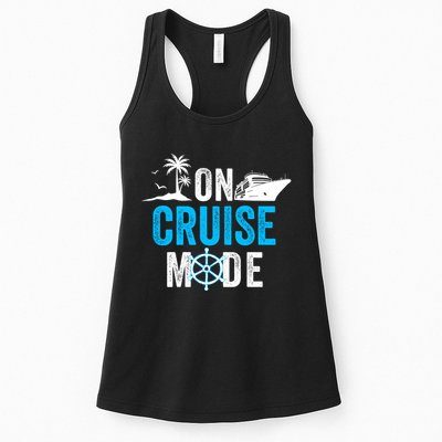 Funny On Cruise Mode Funny Cruise Ship On Cruise Mode Funny Cruise Vacation Womens Tank Top
